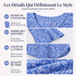 Haut pour femme à imprimé floral avec manches flottantes 3/4