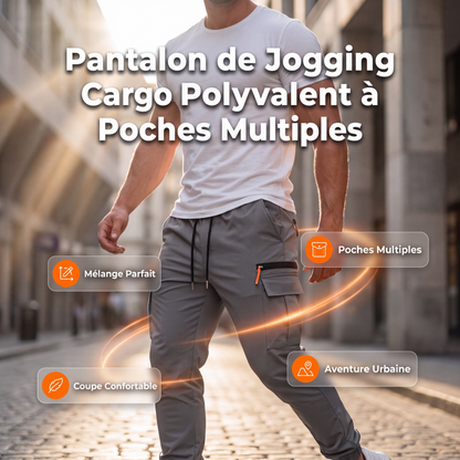 Joggers cargo décontractés pour hommes avec plusieurs poches