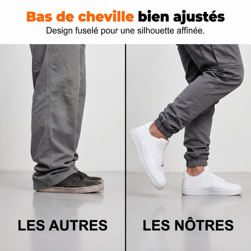 Joggers cargo décontractés pour hommes avec plusieurs poches