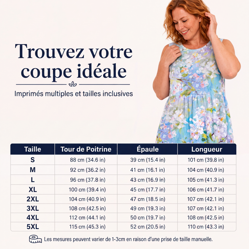 🌙 OFFRE LIMITÉE -50% ! 💕Robe en lin sans manches pour femme