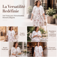 Ensemble robe longue maxi à fleurs pour femme avec veste courte
