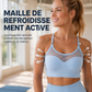 Soutien-gorge de sport push-up en maille ajourée pour femme