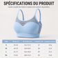 Soutien-gorge de sport push-up en maille ajourée pour femme