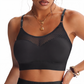 Soutien-gorge de sport push-up en maille ajourée pour femme