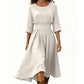 Robe décontractée à taille cintrée pour femme
