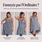Robe en jean sans manches pour femme avec ourlet asymétrique