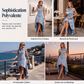 Robe en jean sans manches pour femme avec ourlet asymétrique