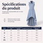 Robe en jean sans manches pour femme avec ourlet asymétrique