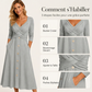 Robe décontractée pour femme à col en V croisé
