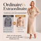 Robe élégante en velours à col bénitier pour femme