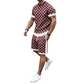 Ensemble 2 pièces pour homme : haut décontracté et short