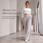 Pantalon large élégant à taille haute pour femme