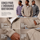 Veste en jean décontractée pour homme avec demi-zip