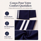 Pantalon droit taille haute pour femme