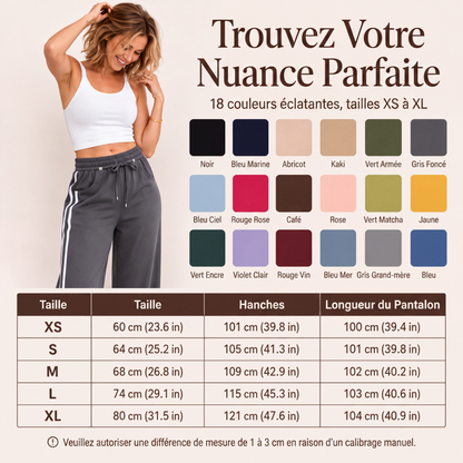 Pantalon droit taille haute pour femme