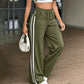 Pantalon droit taille haute pour femme