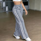 Pantalon droit taille haute pour femme