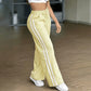 Pantalon droit taille haute pour femme