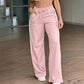Pantalon droit taille haute pour femme