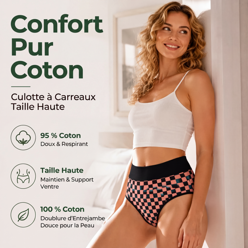 Culottes extensibles douces à taille haute pour femme