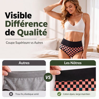 Culottes extensibles douces à taille haute pour femme
