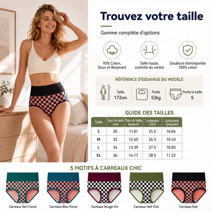 Culottes extensibles douces à taille haute pour femme