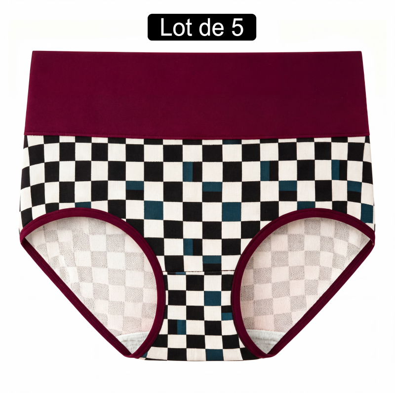 Culottes extensibles douces à taille haute pour femme