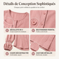 🌸 OFFRE LIMITÉE –50% ! ✨ Chemise boutonnée oversize unie pour femme