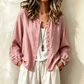 🌸 OFFRE LIMITÉE –50% ! ✨ Chemise boutonnée oversize unie pour femme