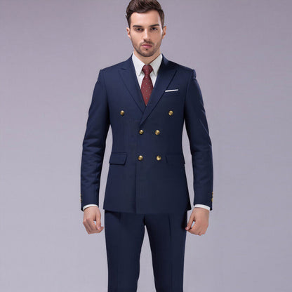 Costume 2 pièces pour homme : veste ajustée et pantalon