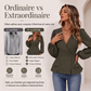 Chemisier pour femme, col V, manches lanternes et coupe peplum
