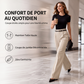 Pantalon de costume élégant à taille haute pour femme