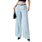 Pantalon de costume élégant à taille haute pour femme