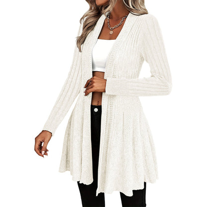 ✨ Cardigan Femme Élégant à Col Ouvert – Coupe Fluide & Style Raffiné