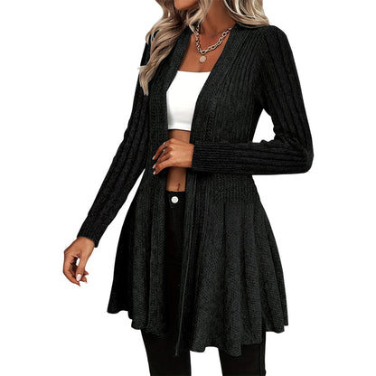 ✨ Cardigan Femme Élégant à Col Ouvert – Coupe Fluide & Style Raffiné