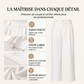 Pantalon de costume ample à jambes larges pour femme