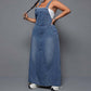 Robe Salopette en Jean Maxi Grande Taille pour Femme