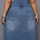 Robe Salopette en Jean Maxi Grande Taille pour Femme