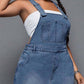Robe Salopette en Jean Maxi Grande Taille pour Femme