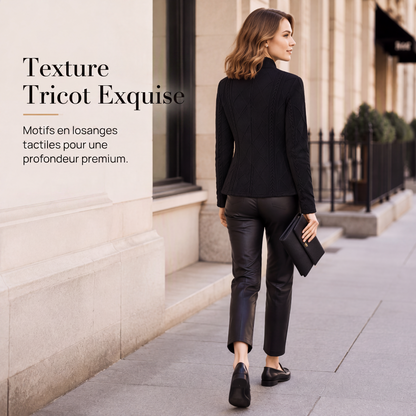 Blazer boutonné texturé pour femme
