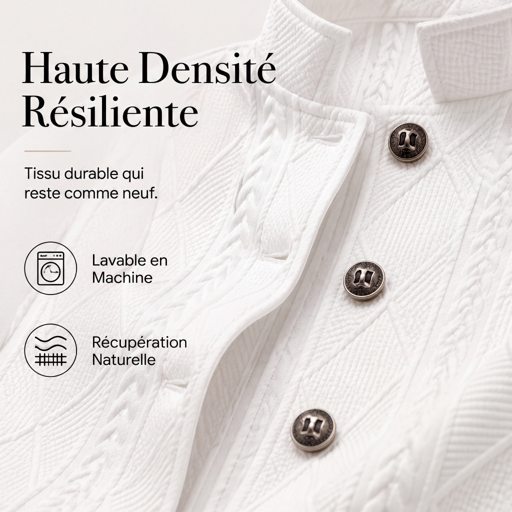 Blazer boutonné texturé pour femme