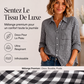 Chemise à carreaux à manches longues et boutons pour femme
