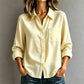 Chemise à carreaux à manches longues et boutons pour femme