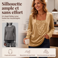 Haut à manches longues élégant pour femme avec patchwork de sequins