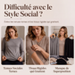 Haut à manches longues élégant pour femme avec patchwork de sequins