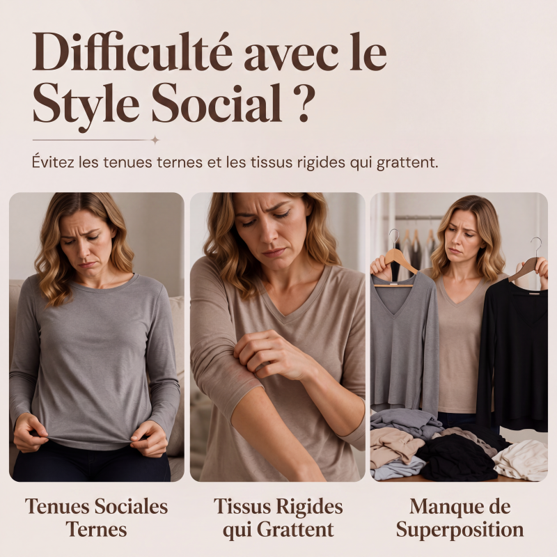 Haut à manches longues élégant pour femme avec patchwork de sequins