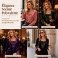 Haut à manches longues élégant pour femme avec patchwork de sequins