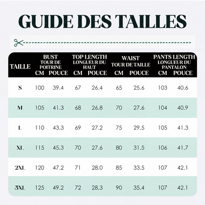 Ensemble deux pièces pour femme : haut en velours et pantalon