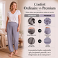 Pantalon large taille haute pour femme