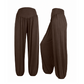 Pantalon large taille haute pour femme